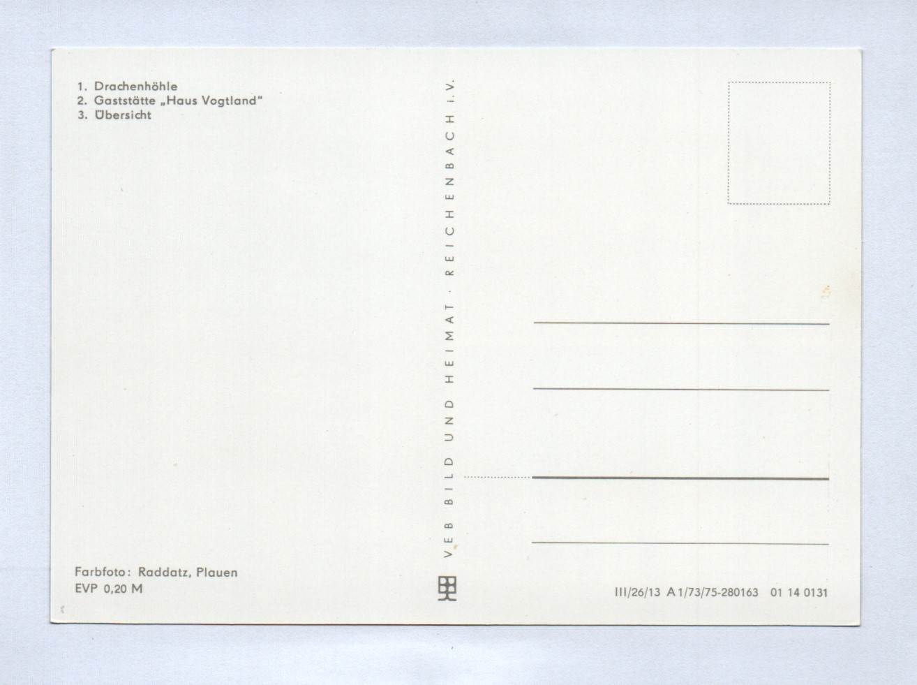 Ak Syrau Gaststätte Haus Vogtland 1975 Drachenhöhle Ak Syrau Gaststätte Haus Vogtland 1975 Drachenhöhle