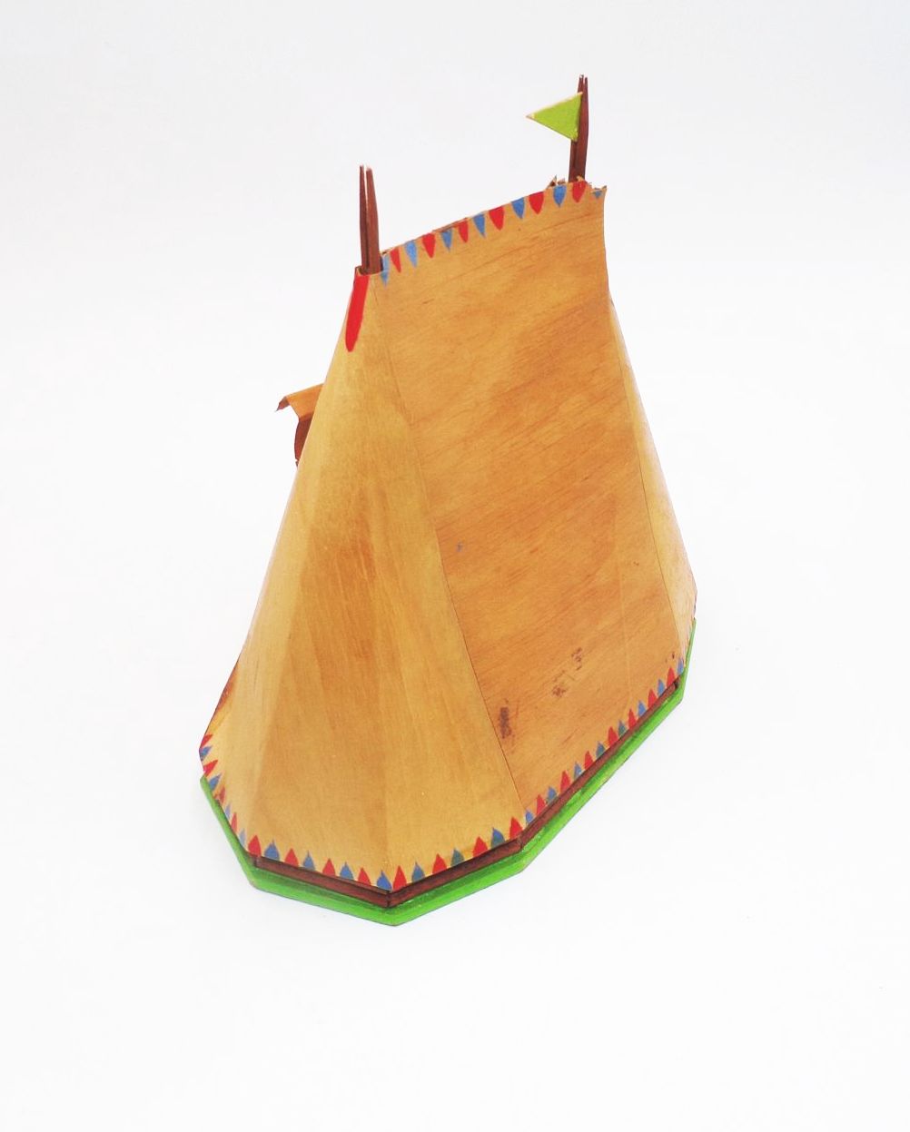 Altes Indianer Wigwam Indianerzelt mit Originalkarton DDR Spielzeug Altes Indianer Wigwam Indianerzelt mit Originalkarton DDR Spielzeug