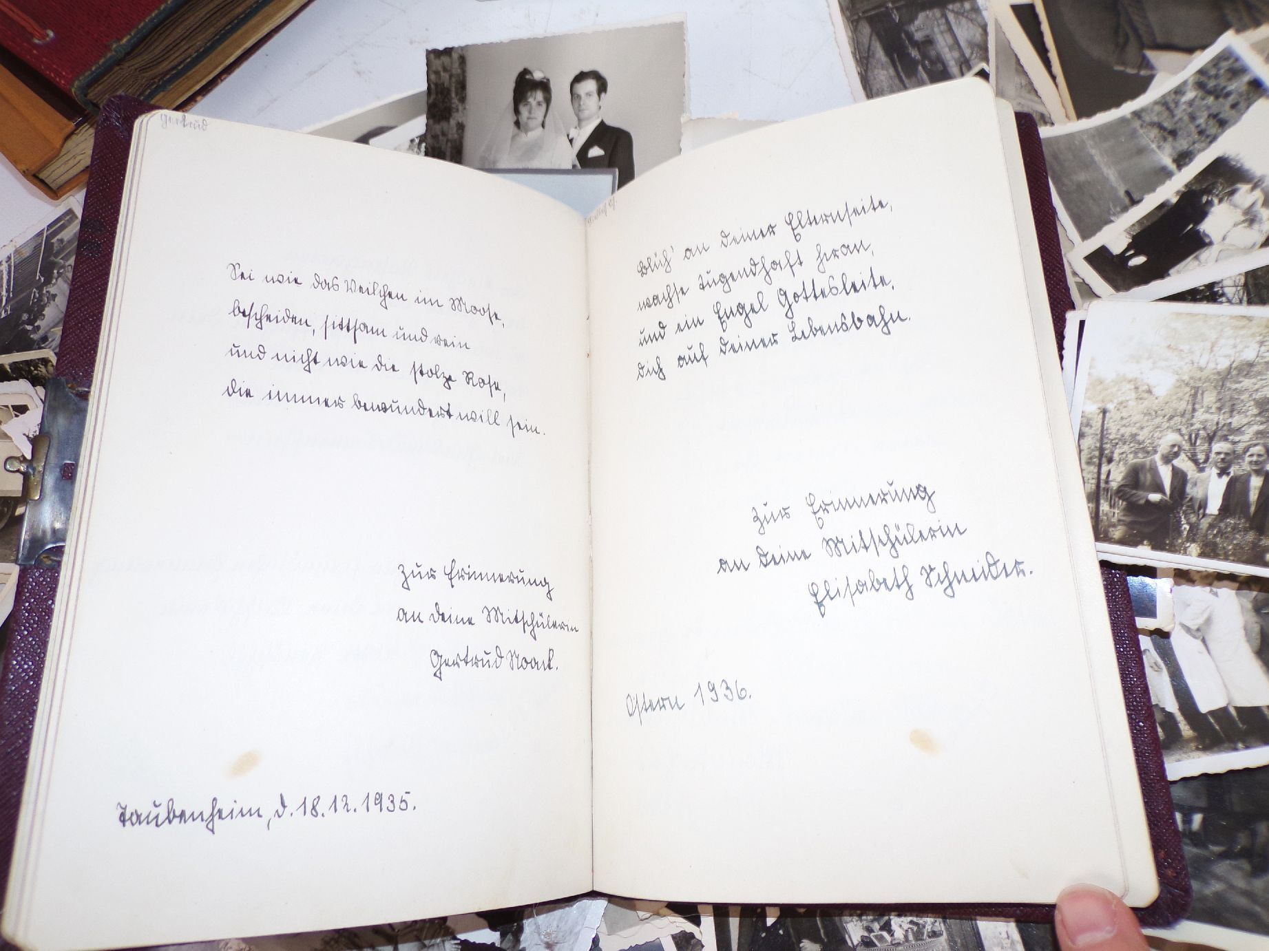 Alter Foto Nachlass Poesiealbum Fotoalben 