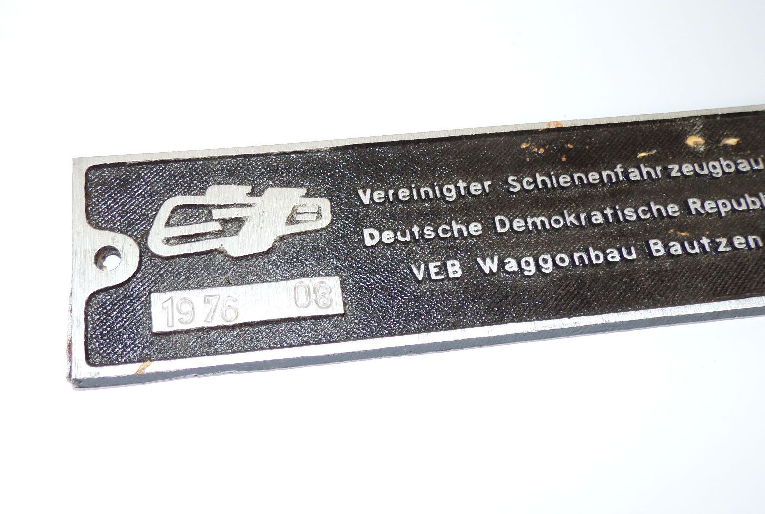 Altes Schild VEB Waggonbau Bautzen Schienenfahrzeugbau Eisenbahn Reichsbahn DDR