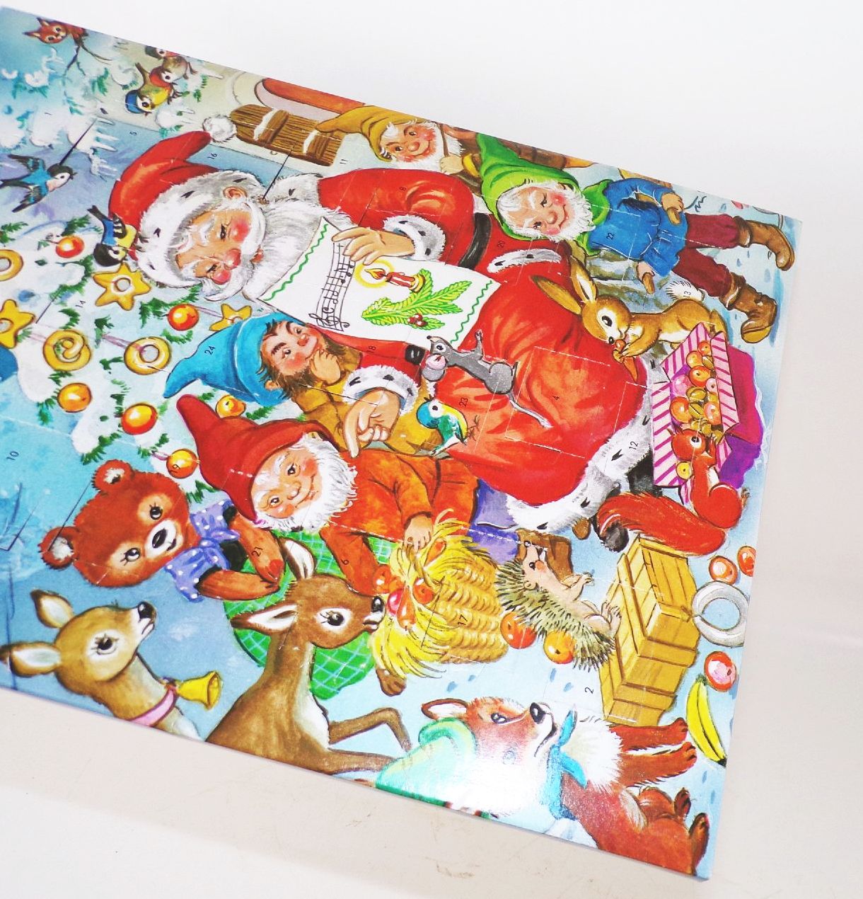 Alter Adventskalender Weihnachtsmann Wichtel Paul C Rumland KG vintage 
