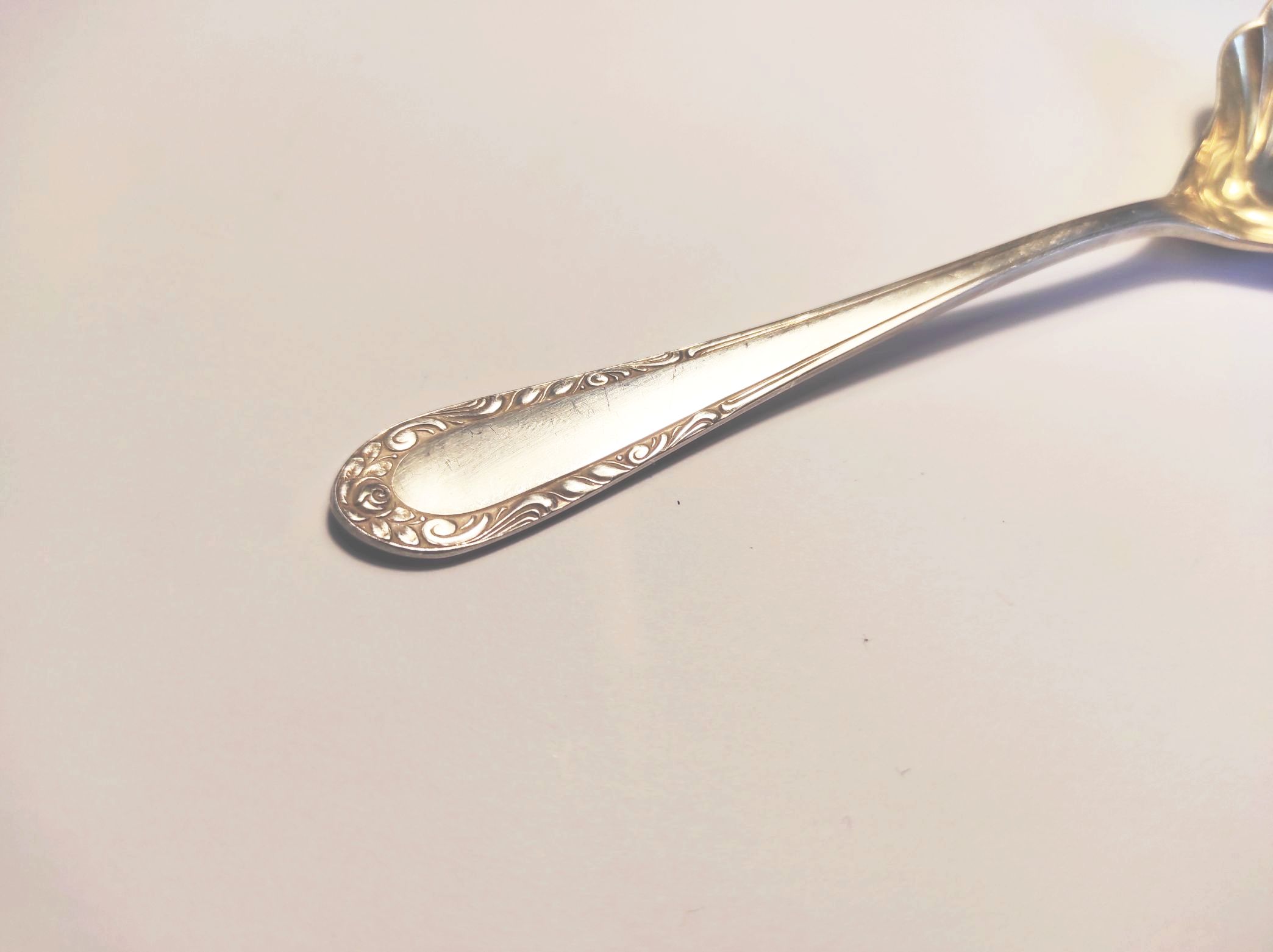 Zuckerlöffel Antik Alpacca Silber Muschelform alter Löffel Zuckerlöffel Antik Alpacca Silber Muschelform alter Löffel