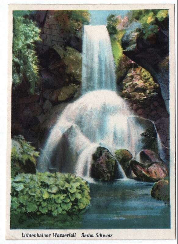 Ansichtskarte Lichtenhainer Wasserfall Sebnitz Sächsische Schweiz