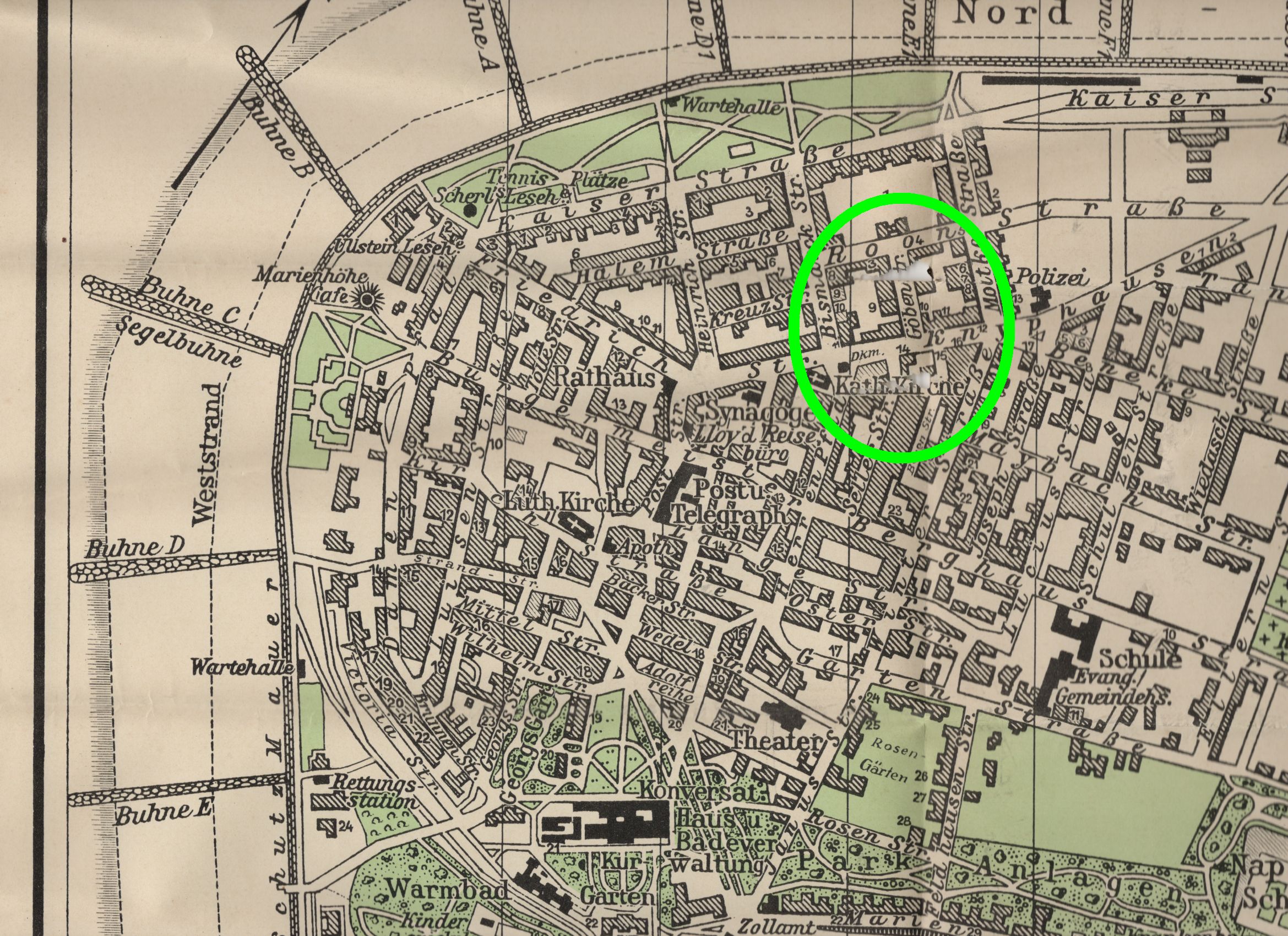 Altes Reiseprospekt Nordseebad Norderney um 1930