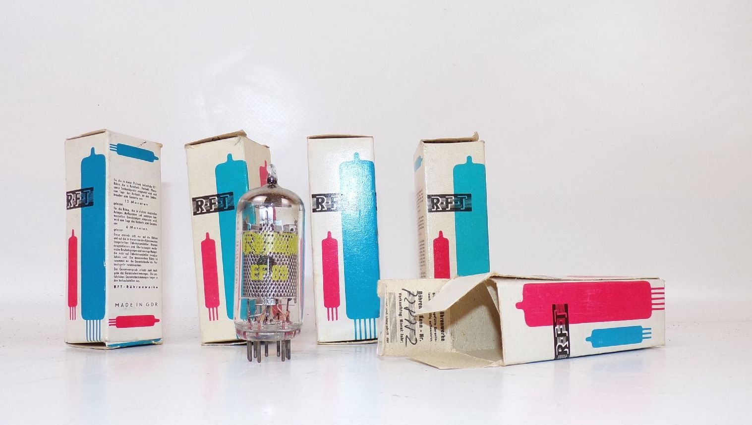 RFT EF89 Röhre 5 Stück tubes Radio 