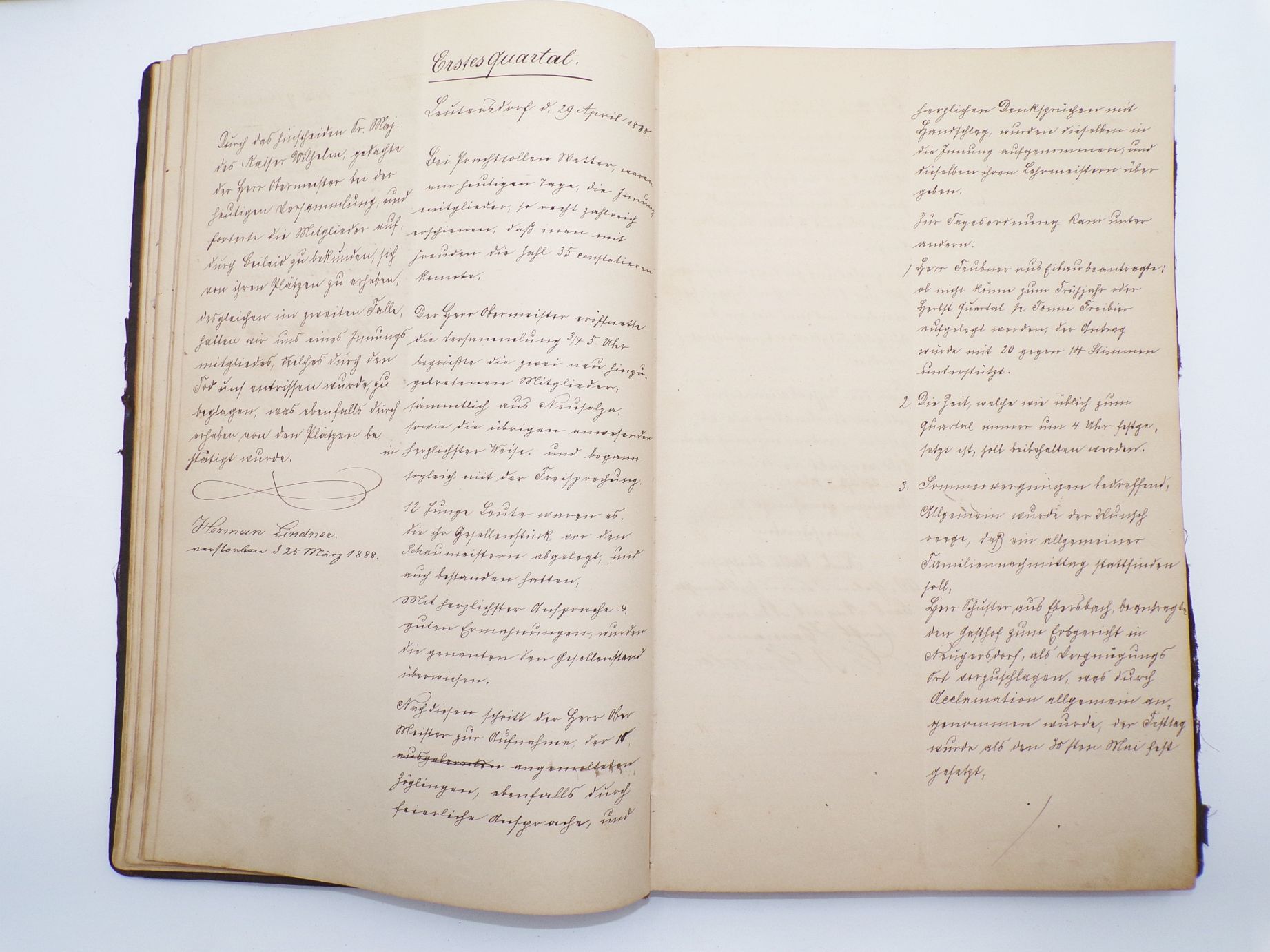 Handgeschriebenes Buch Bäcker Innung Leutersdorf Oberlausitz ab 1885 Handgeschriebenes Buch Bäcker Innung Leutersdorf Oberlausitz ab 1885
