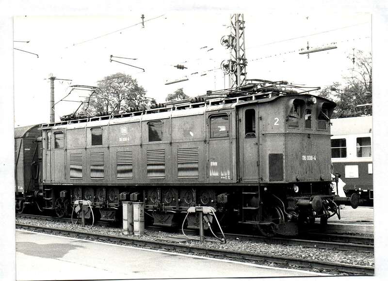 Foto 116 008-4 Elektrolok DB E-Lok August 1977 Rosenhein