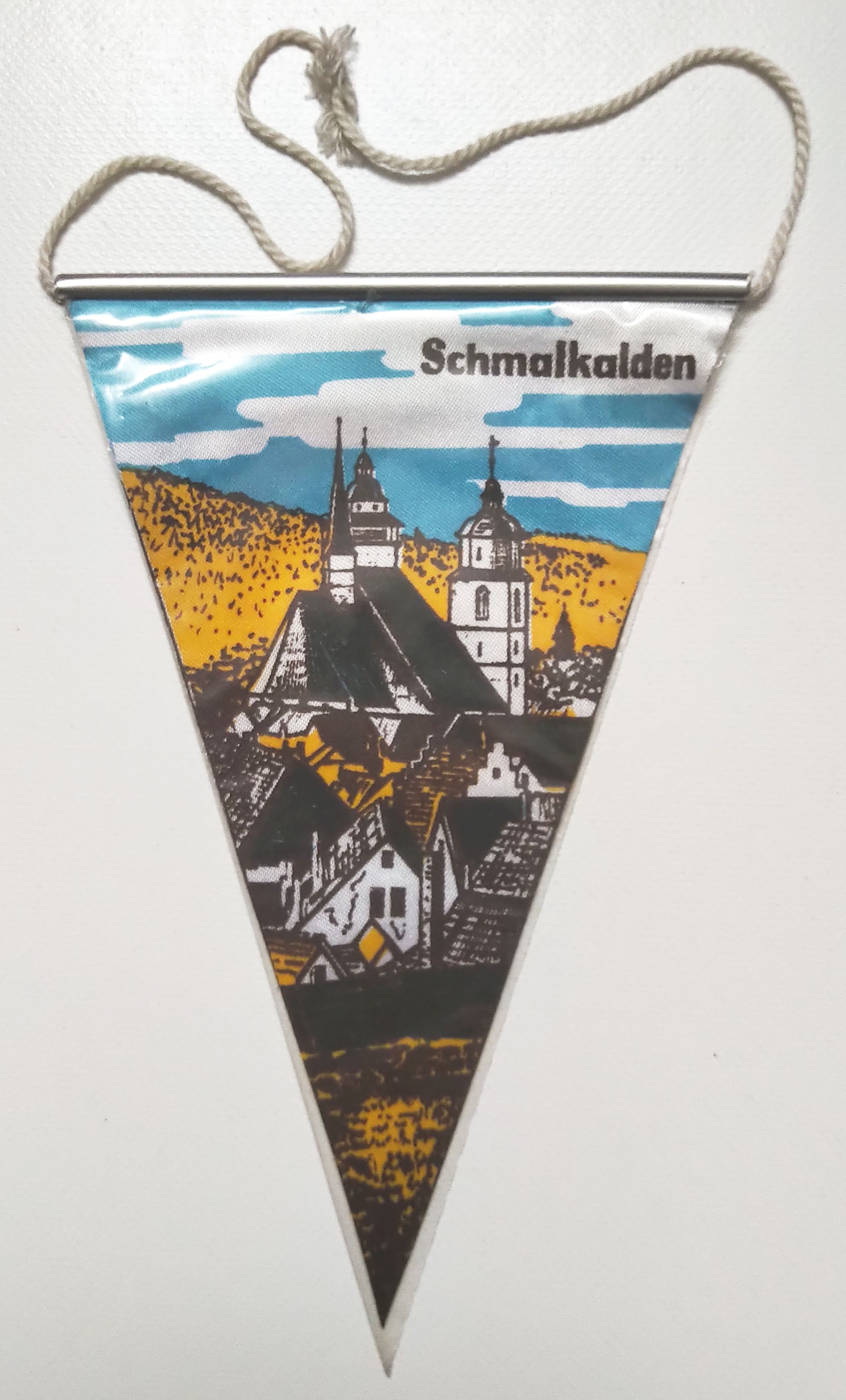 Wimpel Schmalkalden Wappen Ort Souvenir St. Georg Kirche Wimpel Schmalkalden Wappen Ort Souvenir St. Georg Kirche
