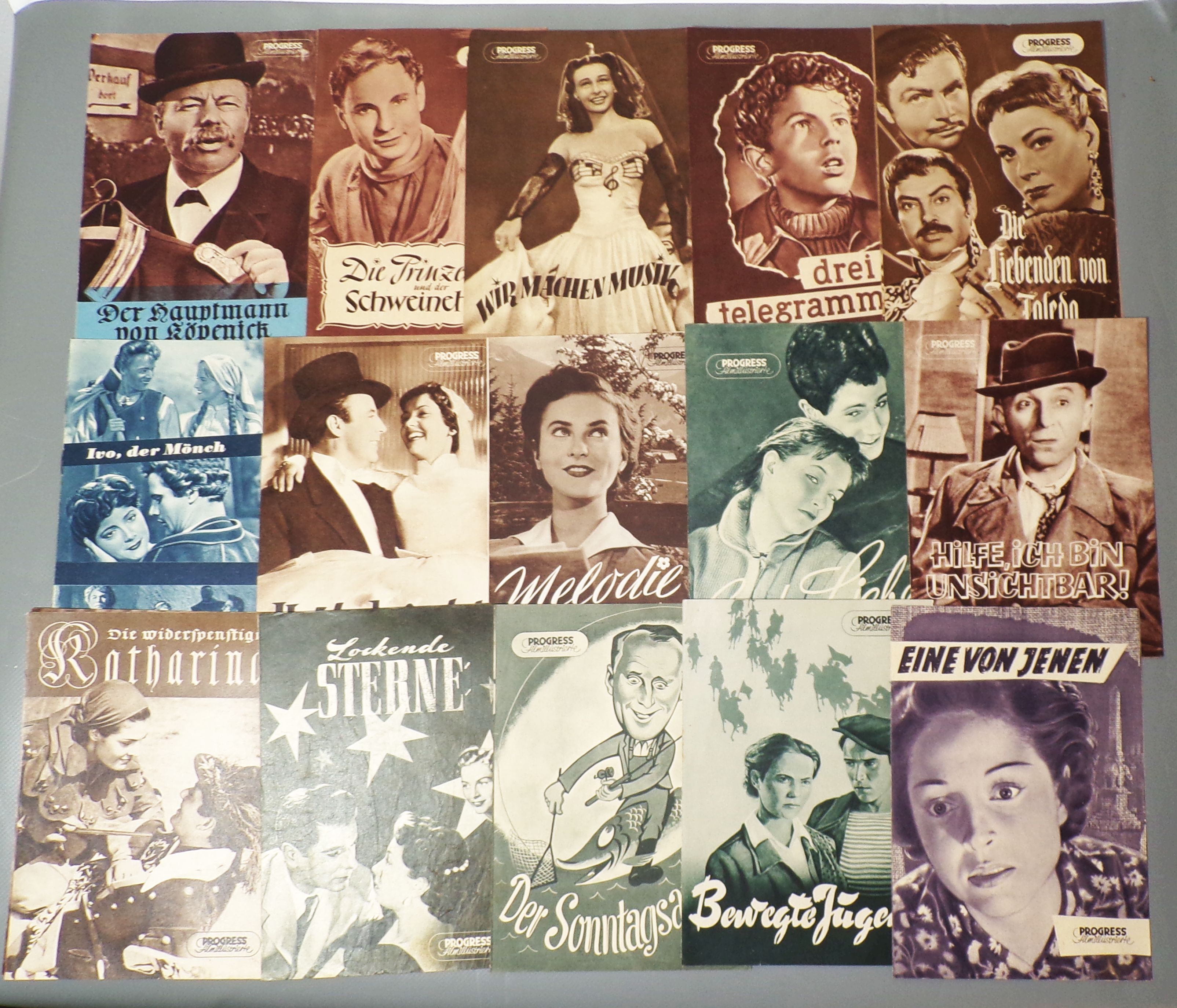 Filmprogramme Zeitschriften IFK Ufa Progress Konvolut 