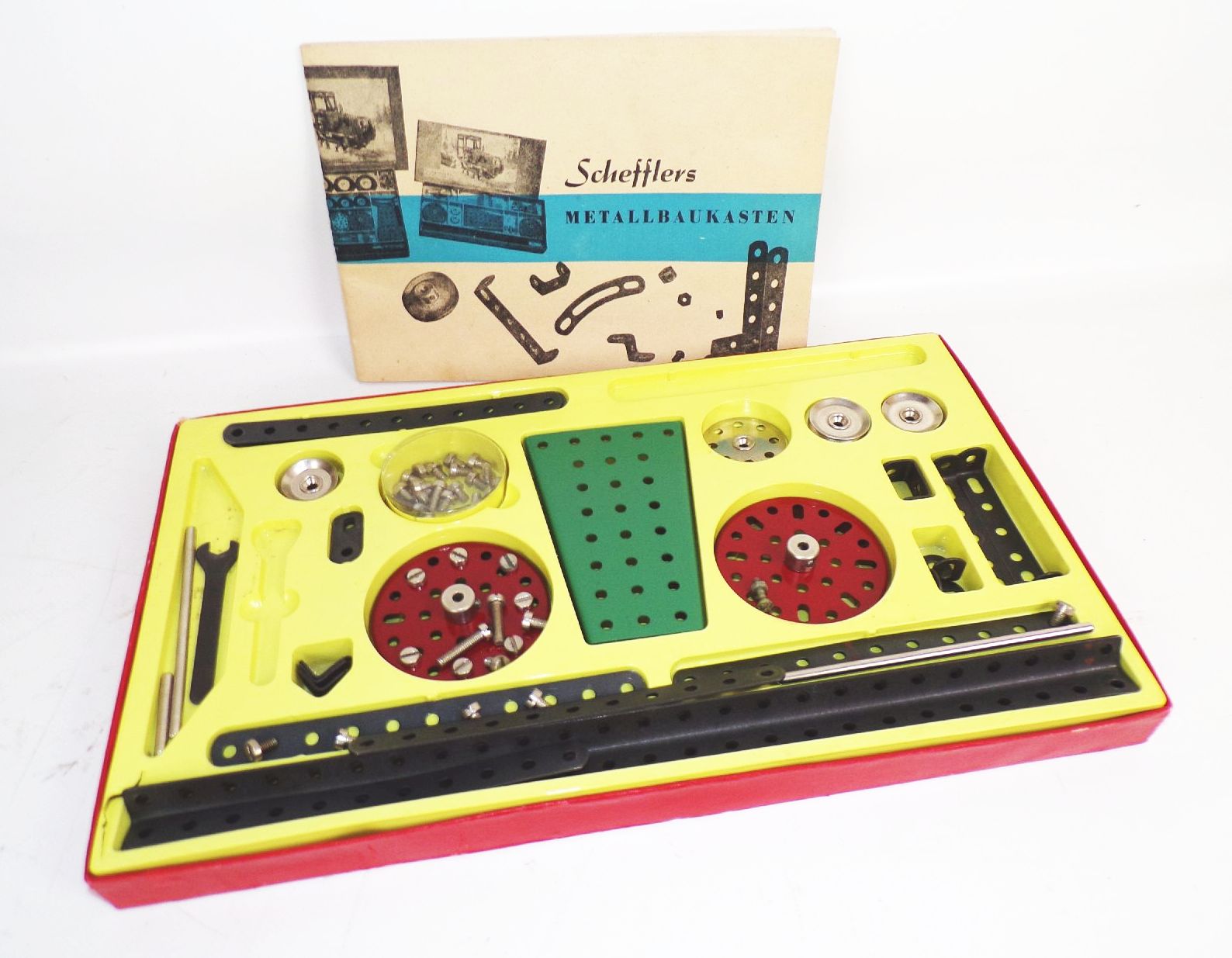 Alte Metallbaukästen Scheffler und Burgstädter DDR Metall Baukasten