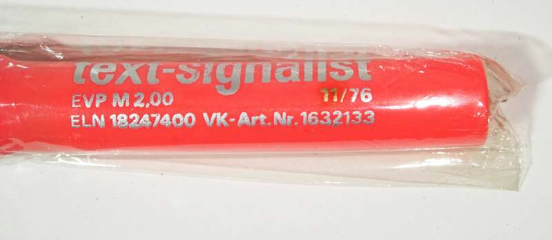 DDR Text Signalist 8 Stück Fasermarker Faserstift Filzer OVP unbenutzt