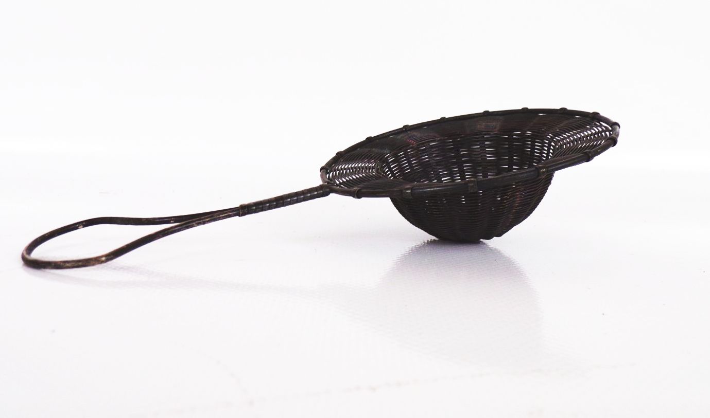 Altes Teesieb Echt versilbert um 1900 Antik Altes Teesieb Echt versilbert um 1900 Antik