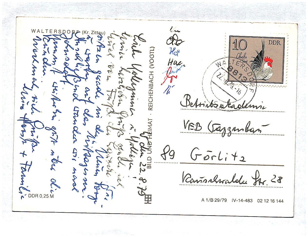 Ak Waltersdorf Kreis Zittau DDR Sachsen 1979 Ak Waltersdorf Kreis Zittau DDR Sachsen 1979