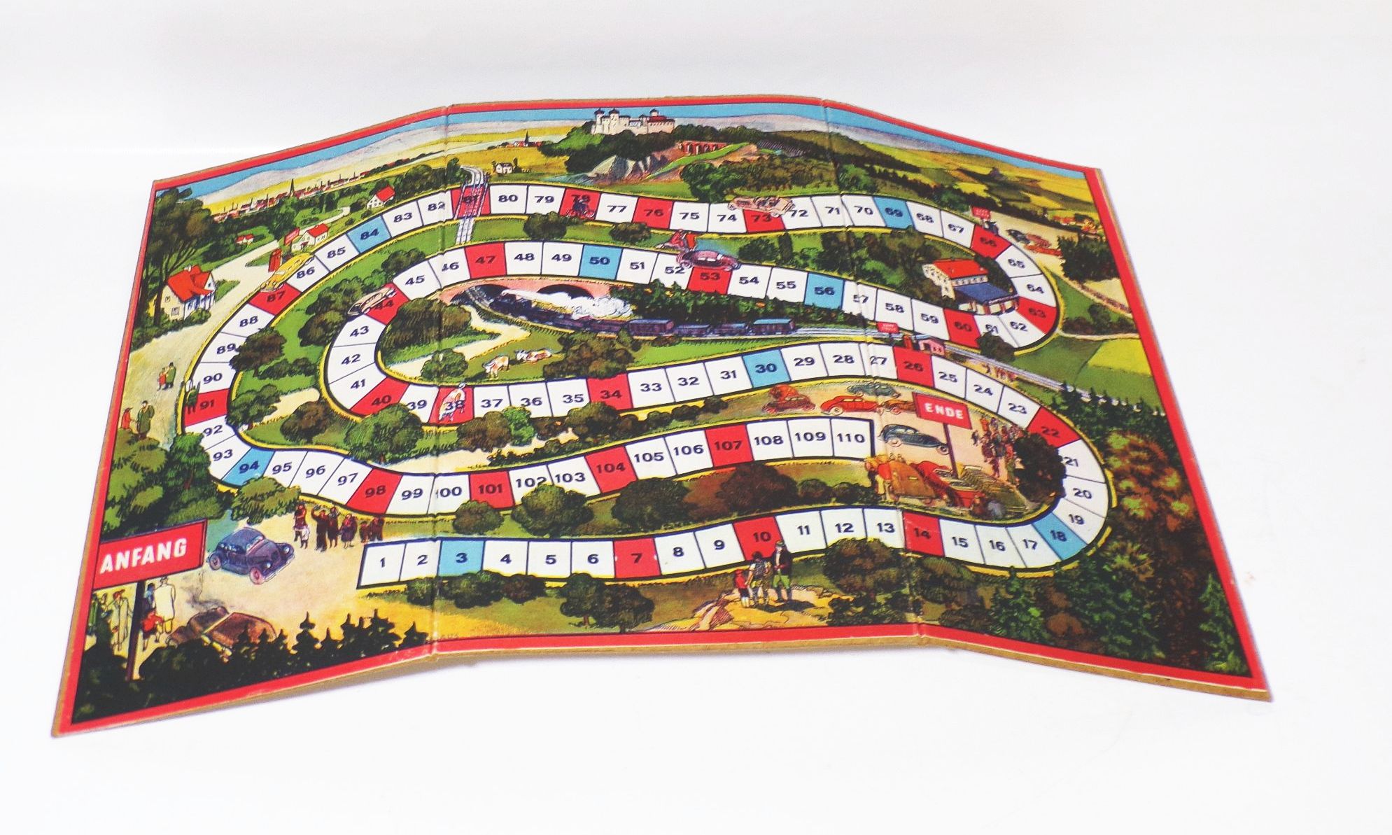 Autoreise Spiel Brückner Brettspiel 1930er 1940er 