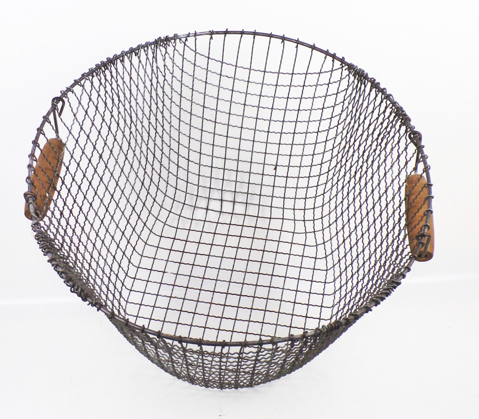 Alter Kartoffelkorb Drahtkorb Gitter Korb Metallkorb Gartendeko