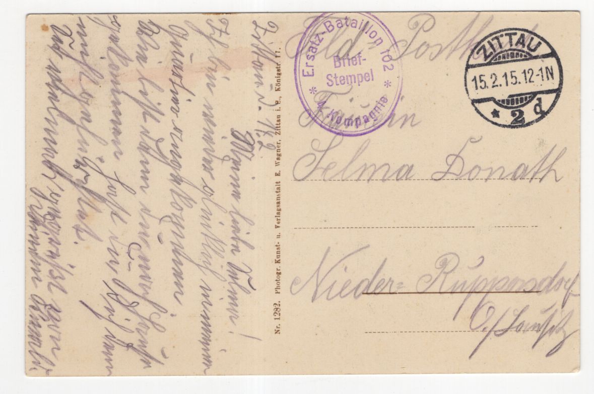 Ak Zittau Mandau Kaserne Eisernes Kreuz Zeppelin Türkei 1915