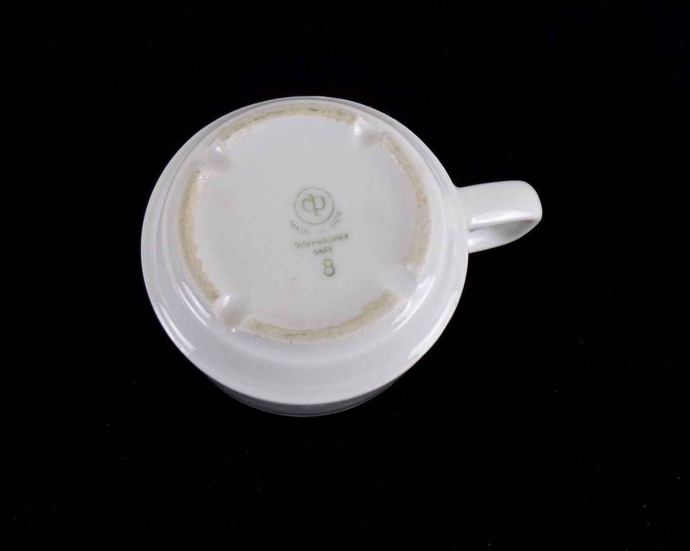 Kaffeegedeck 4 x Tasse Untertasse Blau Weiß wohl Mitropa 