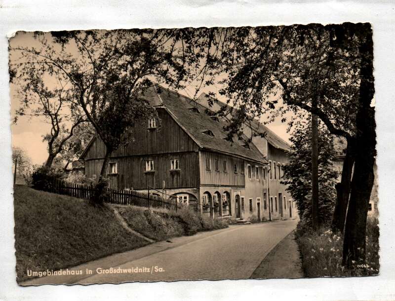 Ak Umgebindehaus in Großschweidnitz Sa. 1962