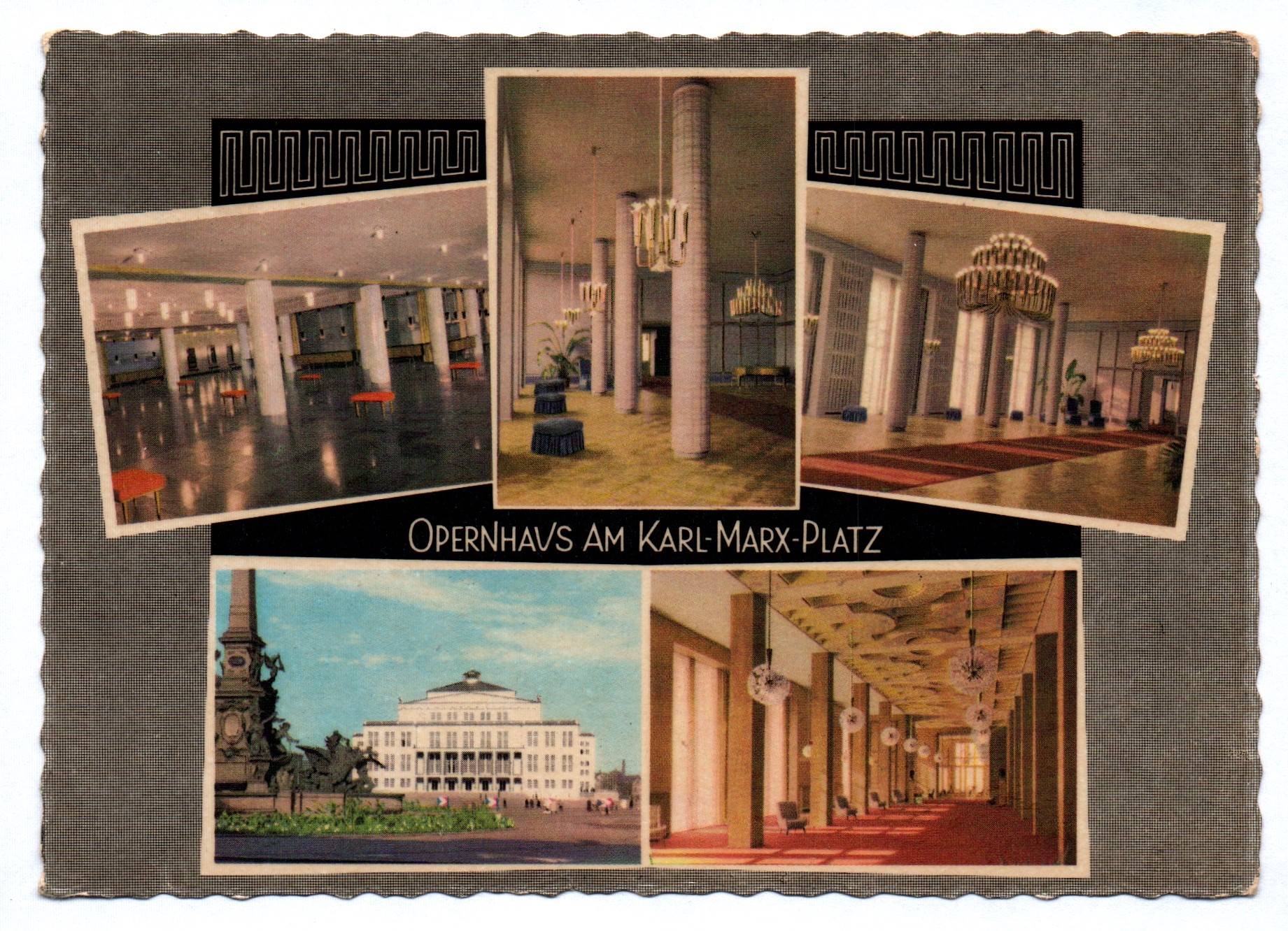 Ak Opernhaus am Karl Marx Platz Leipzig 1962 Ak Opernhaus am Karl Marx Platz Leipzig 1962