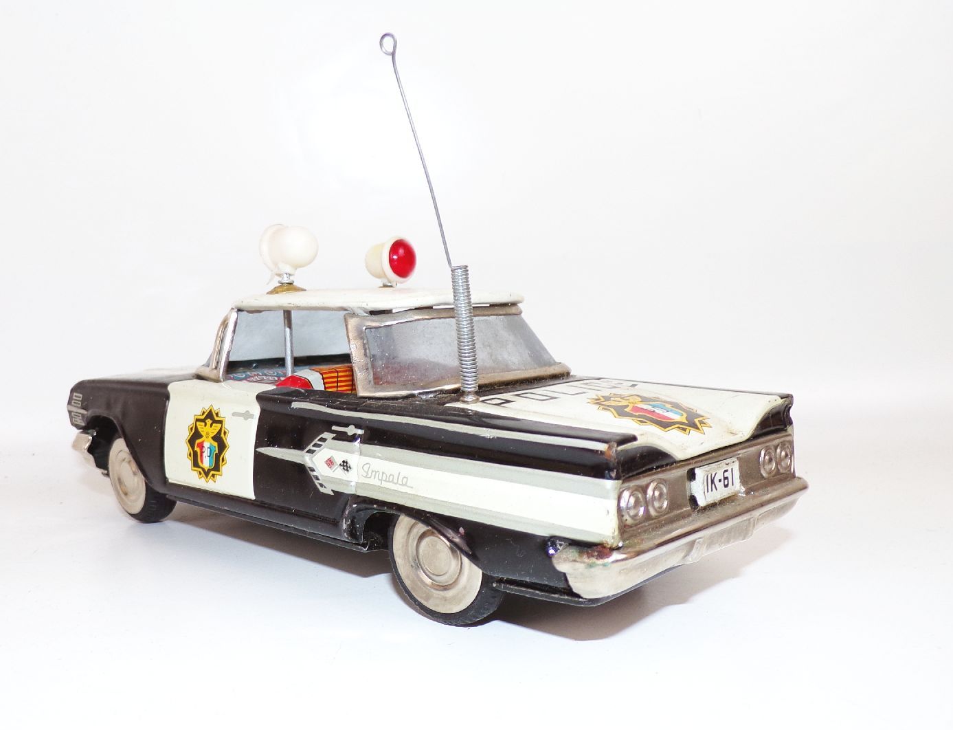 Altes Blechauto Chevrolet Police Polizei Made in Japan Impala um 1960 Altes Blechauto Chevrolet Police Polizei Made in Japan Impala um 1960