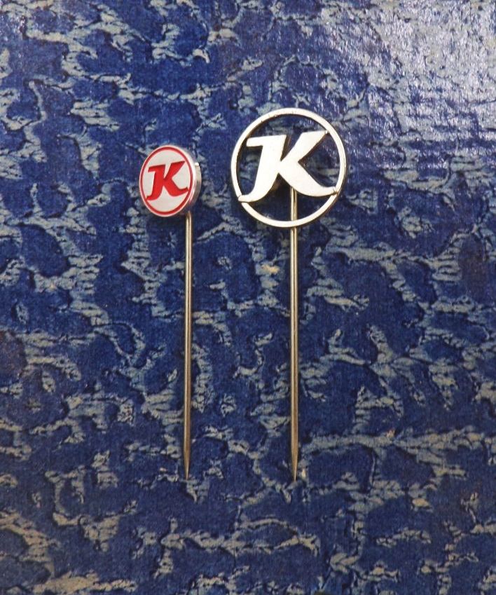 Konsum Pin Anstecker 2 Stück DDR 