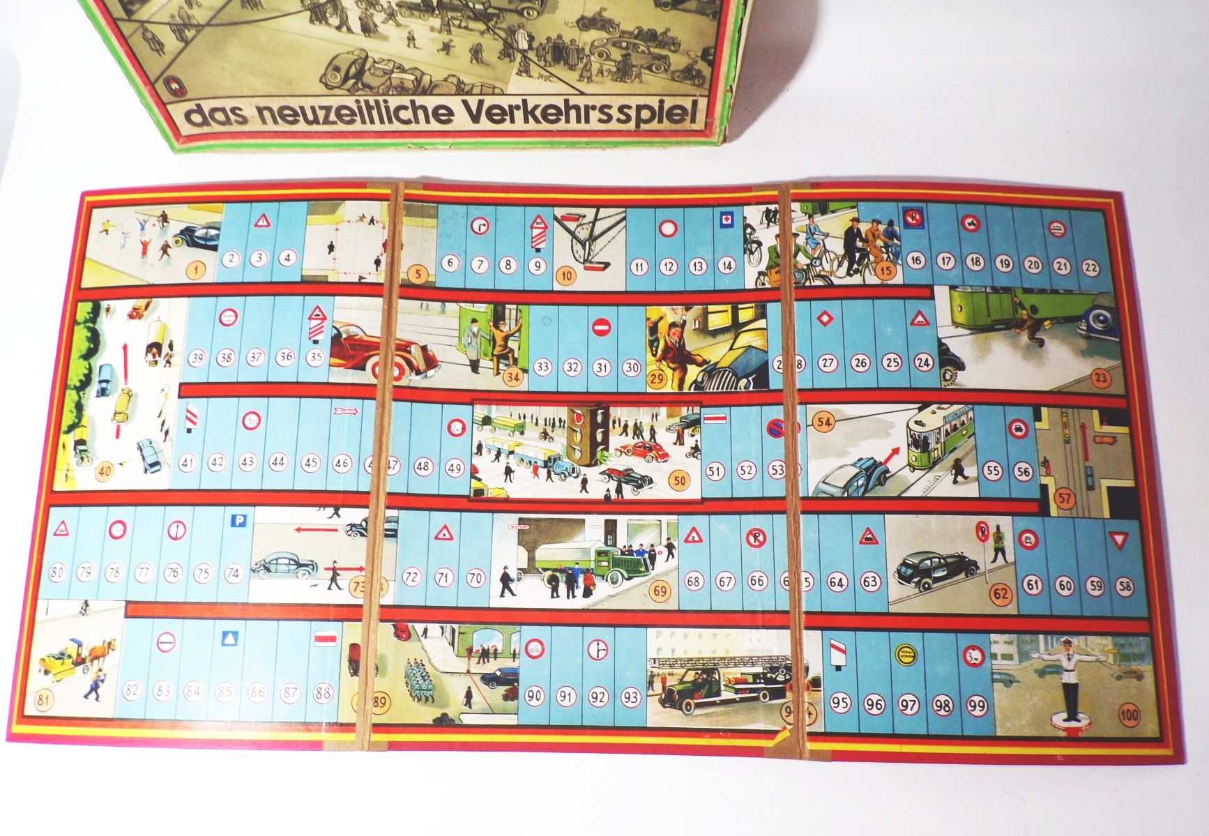 Halt die Strasse gesperrt FSN das neuzeitliche Verkehrsspiel 1930er 