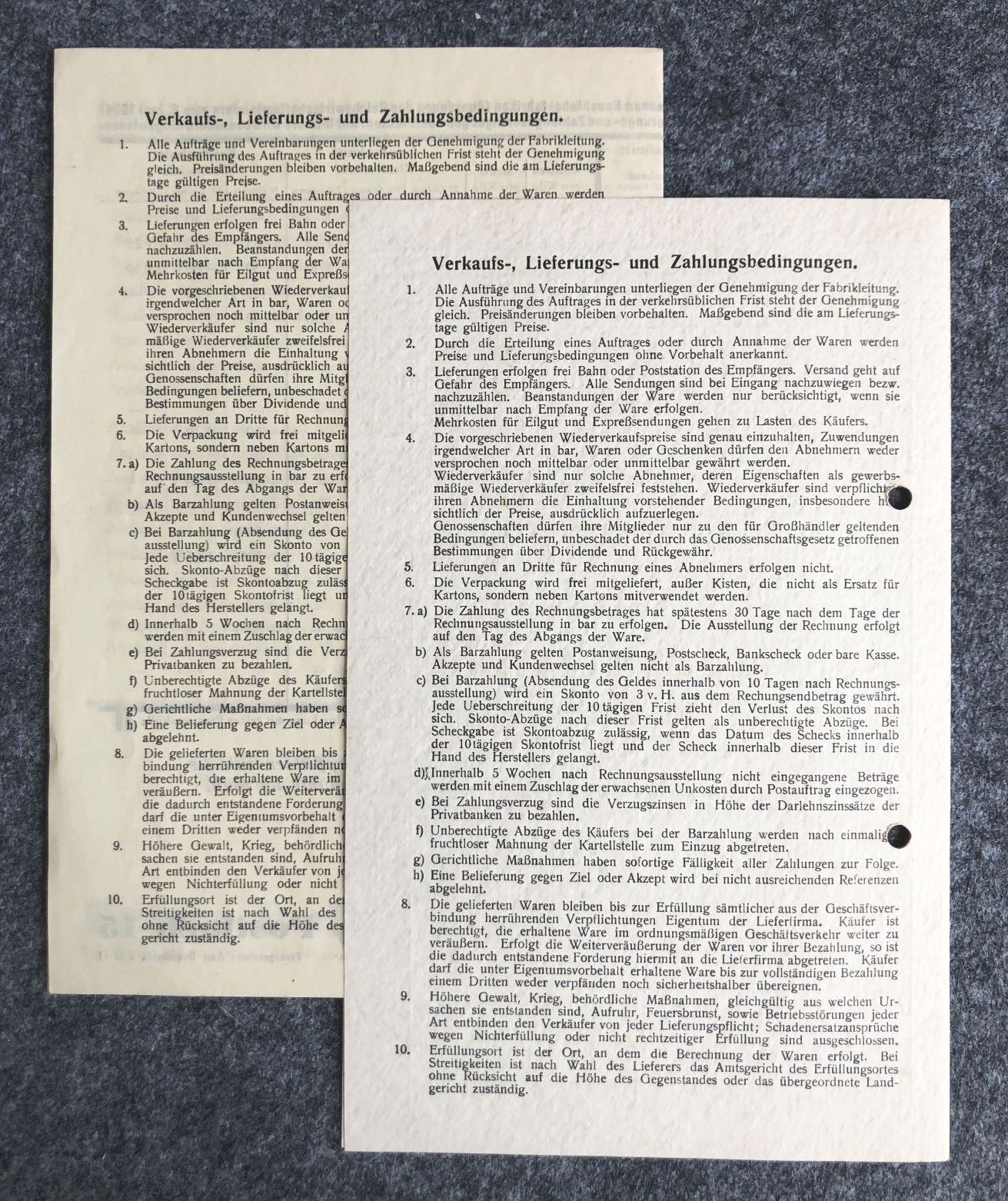 Prospekt Franz Heinrich Thorbecke Rauchtabakfabrik Preisliste