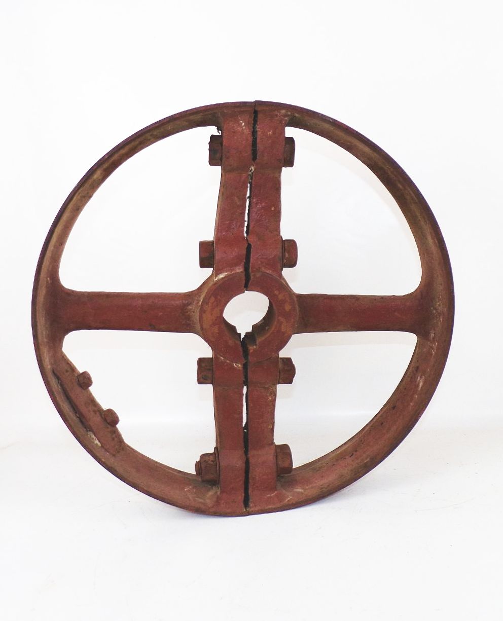 Altes Rad Metall Antriebsrad Transmission Rad Loft Industrie Design Eisenrad