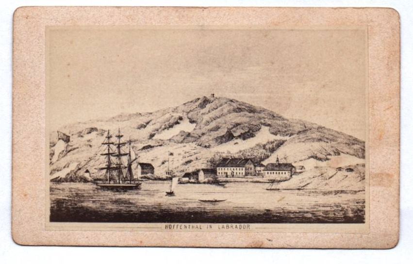 CDV Foto Hoffenthal in Labrador Hopedale Neufundland um 1880 