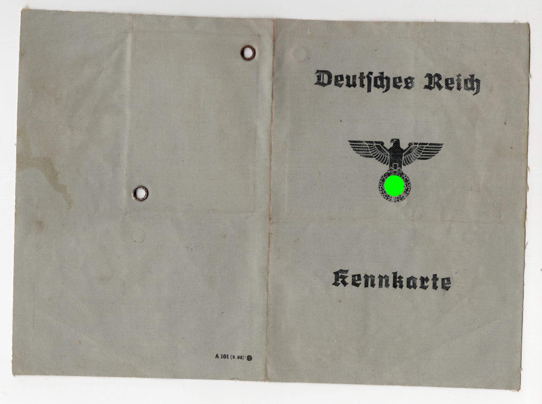 Deutsches Reich Kennkarte 1940 Bautzen Ausweis