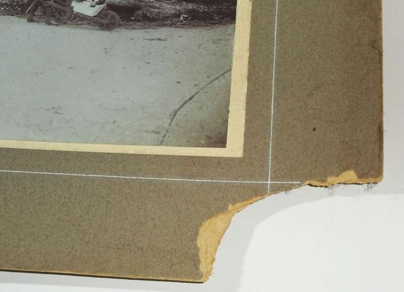 Pappfoto Seifhennersdorf 1907 August Oppelt Schuster Zwerge Königsbesuch Foto