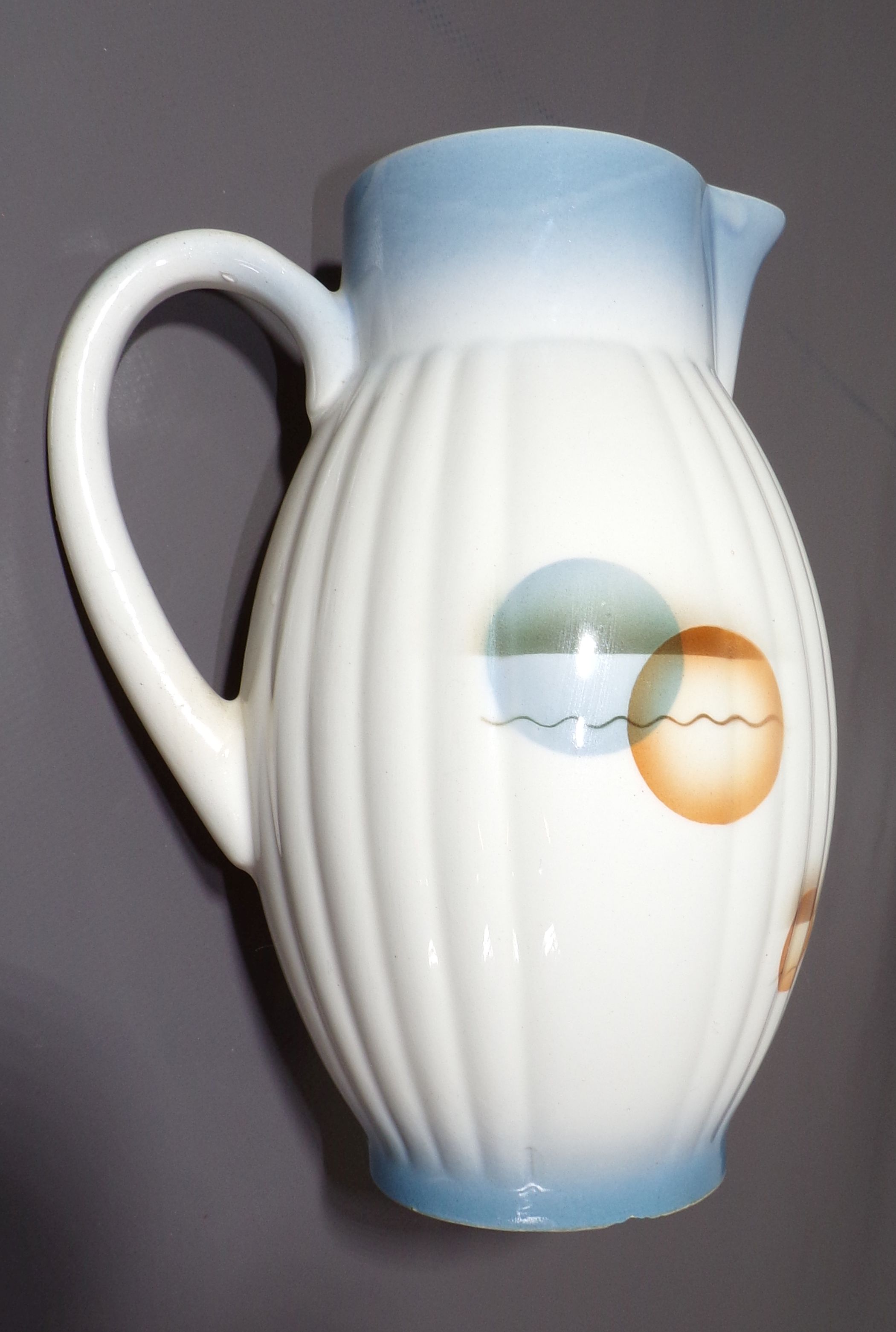 Alte Spritzdekor Kakaokanne Annaburg 