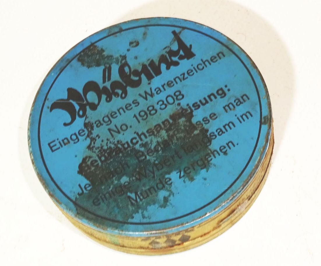 Alte Bonbondose Wybert Husten Heiserkeit Tumringen Baden 1930er 