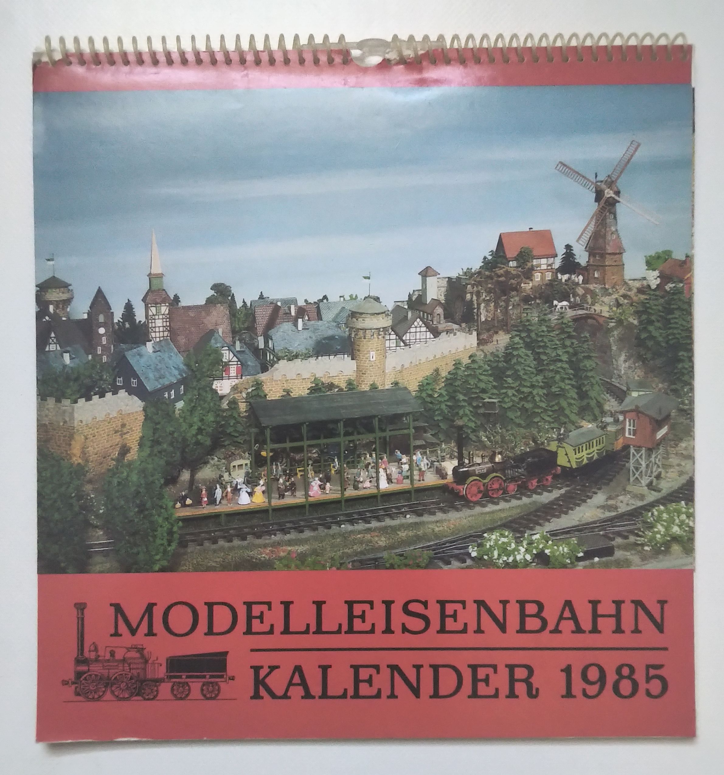Modelleisenbahn Kalender 1985 H0 Anlage DDR Eisenbahn