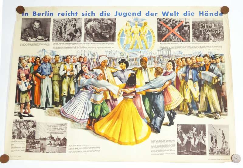 DDR Plakat Weltfestspiele 1951 Vintage Poster Sammler 