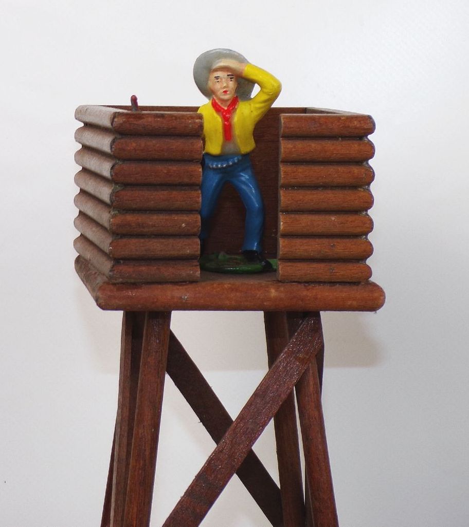 DDR Indianer Fort Holzhütten Wildwest Figuren 