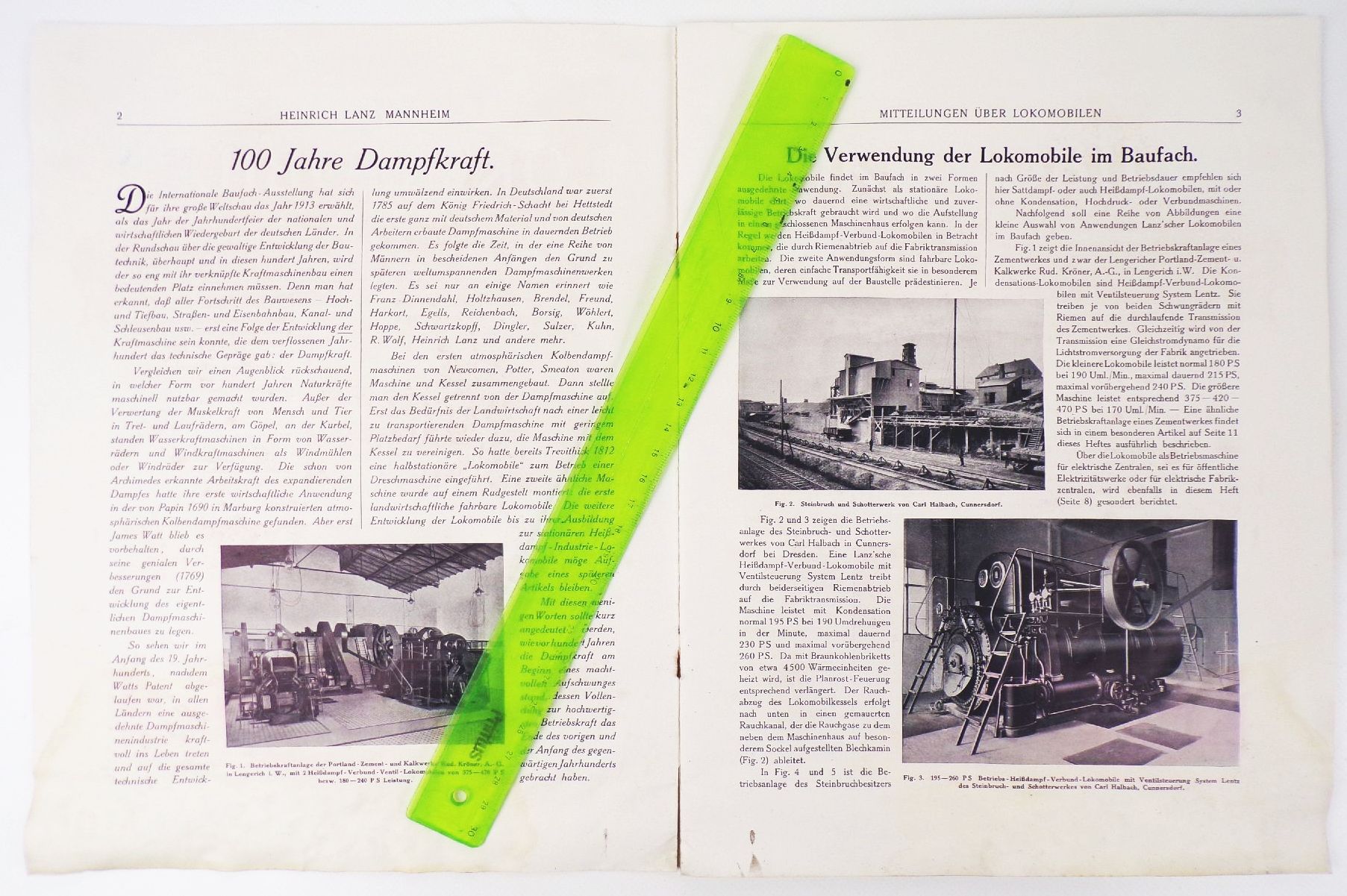 Mitteilungen über Lokomobilen Heinrich Lanz Mannheim Nr 10 Mai 1913 Rarität 