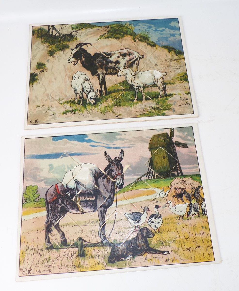 Tier Bilder Lotto Verlag Jos Scholz Mainz No 5119 Legespiel Puzzle