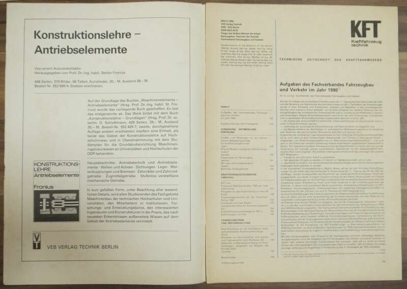 KFT Erfahrungen Stahlgürtelreifen P40 Mai 1980 DDR 25000 IFA W50