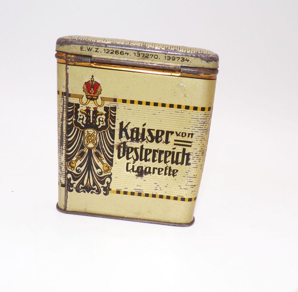 Alte 20er Blechdose Kaiser von Österreich Cigarette Osmanie Dresden um 1910