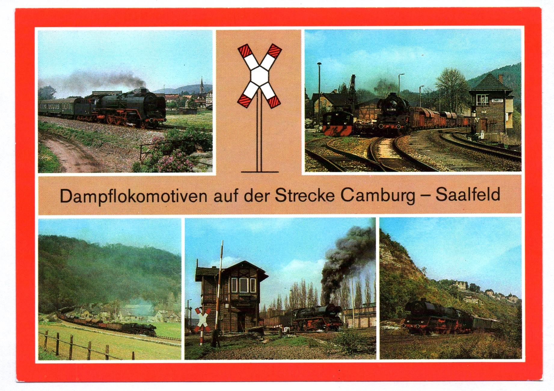 Ak Dampflokomotiven Strecke Camburg - Saalfeld 1985 Ak Dampflokomotiven Strecke Camburg - Saalfeld 1985