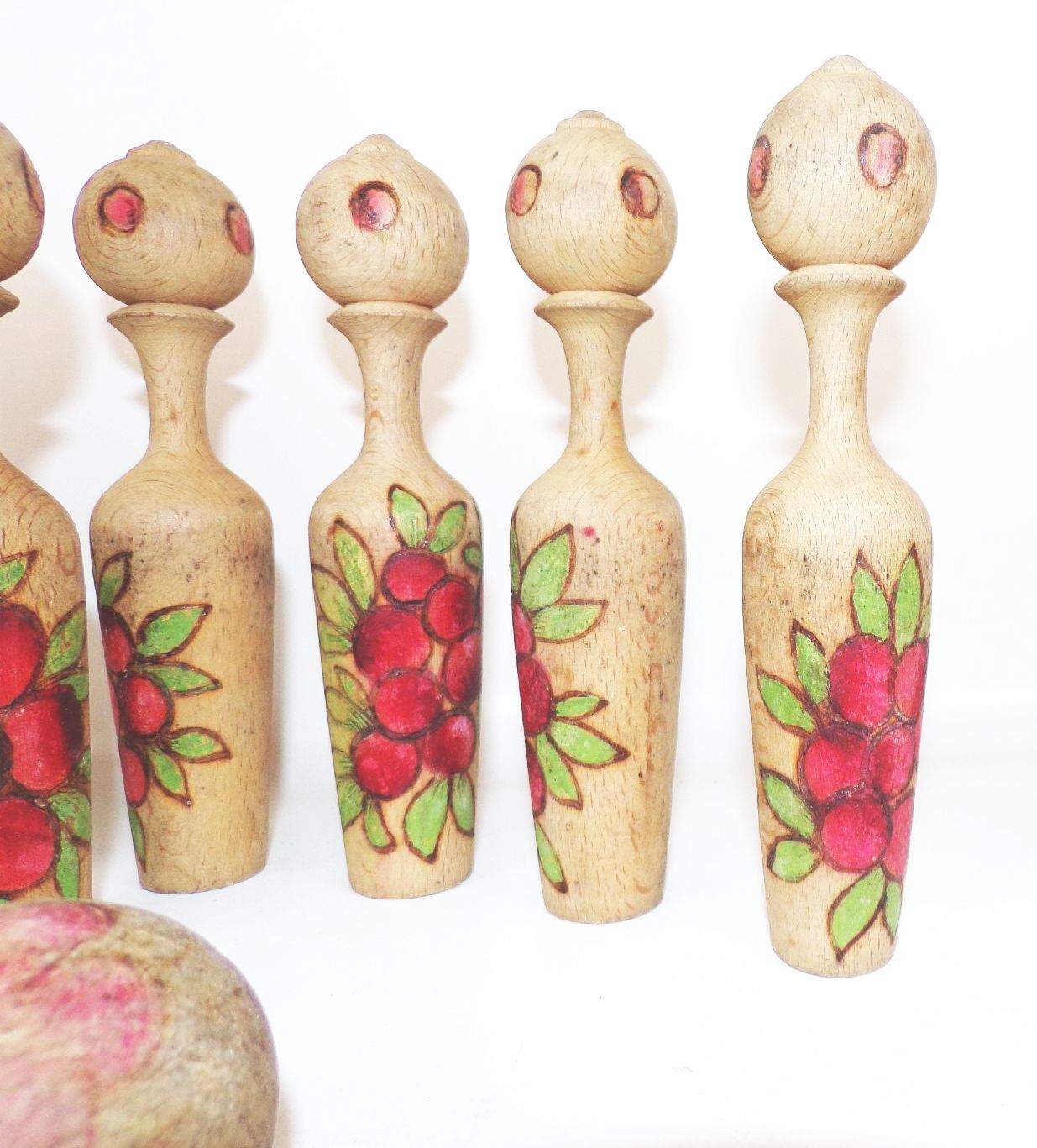 Altes Kegelspiel Holz Kegeln Vintage 