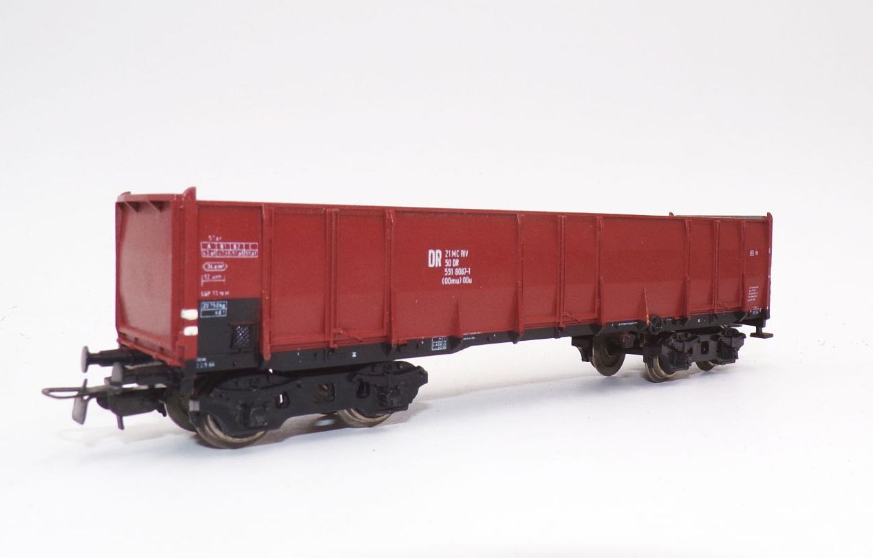 Piko Hochbordwagen DR braun Spur H0 4achser Piko Hochbordwagen DR braun Spur H0 4achser