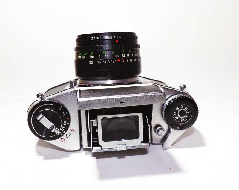 EXA 1b Spiegelreflexkamera Domiplan mit Zubehör DDR Kamera