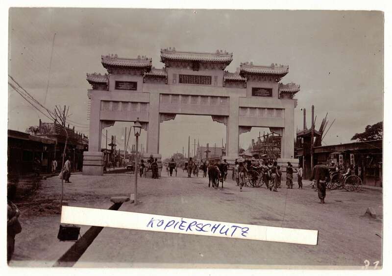 Foto Clemens von Ketteler Denkmal Peking 1910 Beijing  China