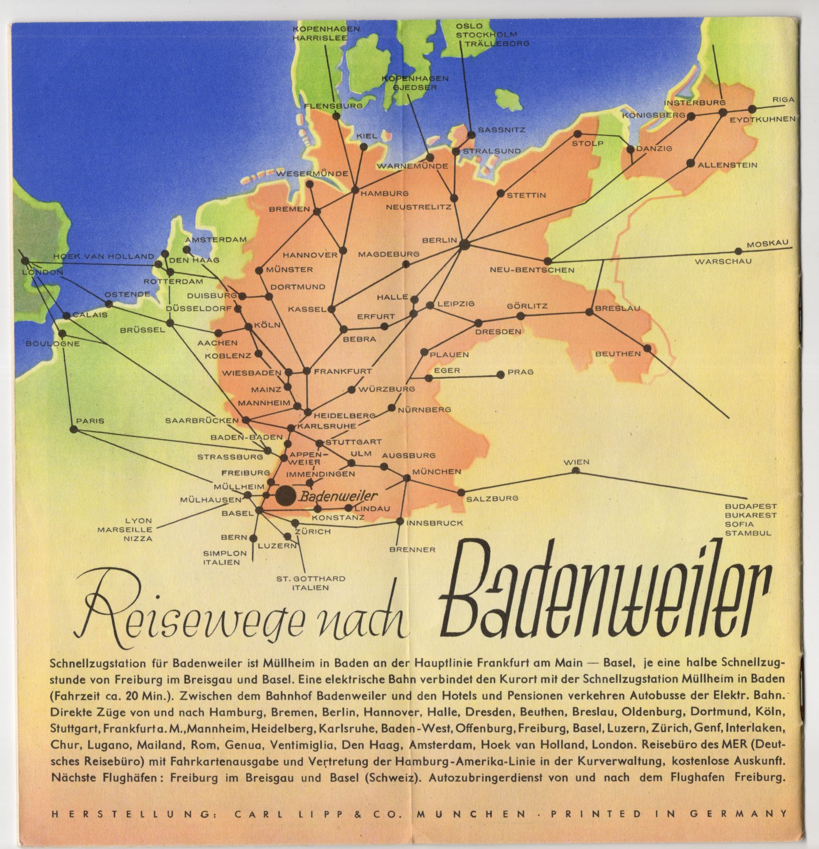 Altes Reiseprospekt Badenweiler Thermalbad 1936 Breisgau Altes Reiseprospekt Badenweiler Thermalbad 1936 Breisgau