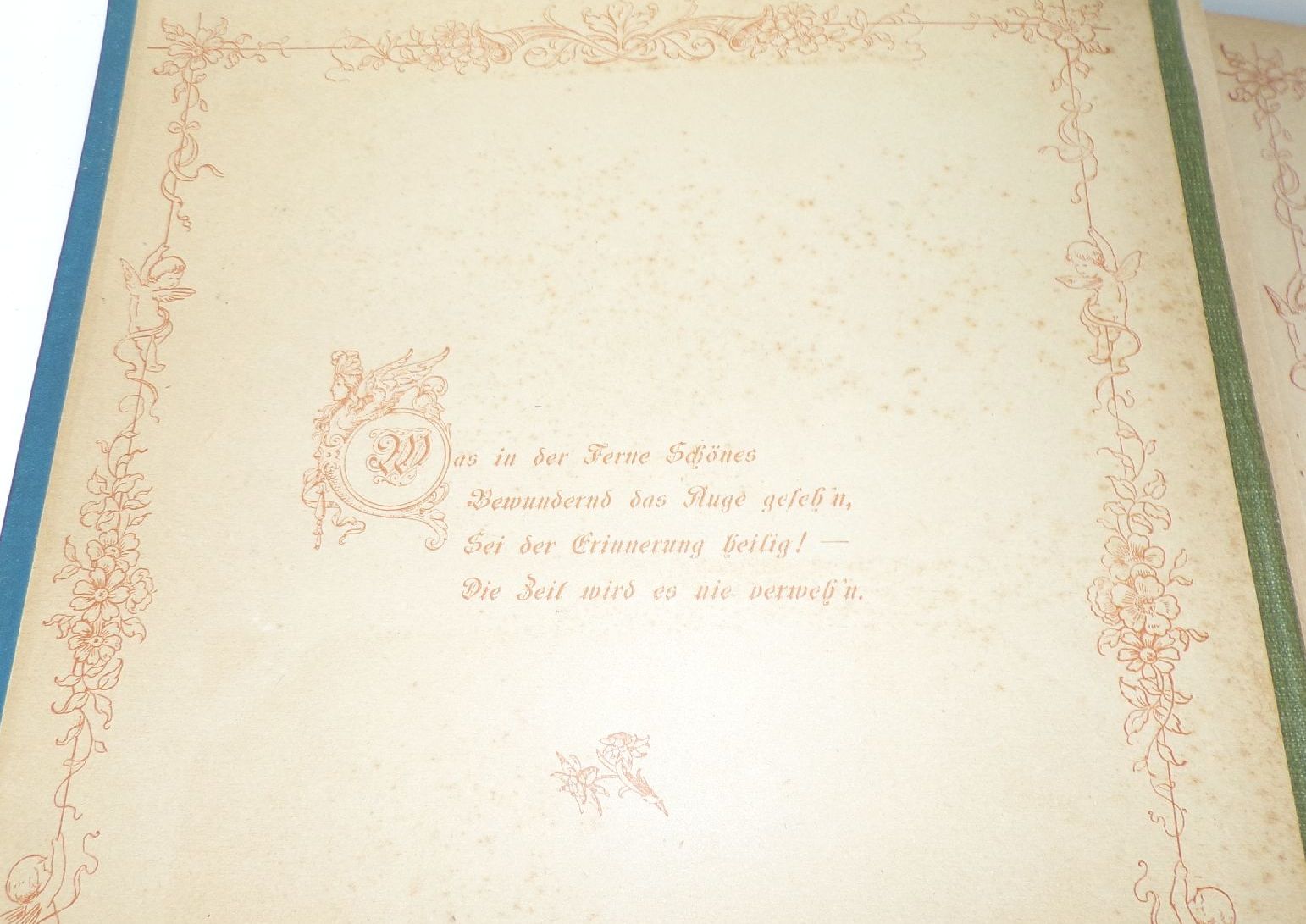 Leeres Postkartenalbum um 1900 Leer Ansichtskartenalbum