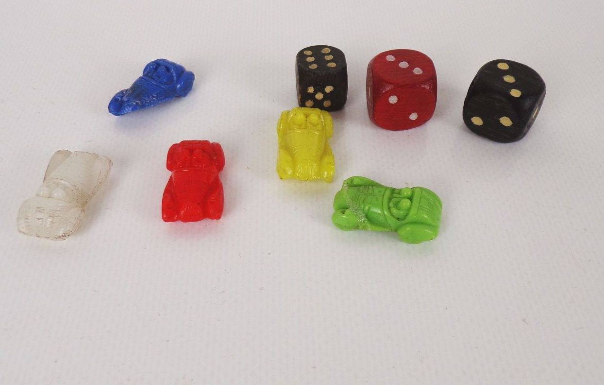 Gräfe Brettspiel Autorennen wie noch nie Würfelspiel um 1950 DDR Gräfe Brettspiel Autorennen wie noch nie Würfelspiel um 1950 DDR