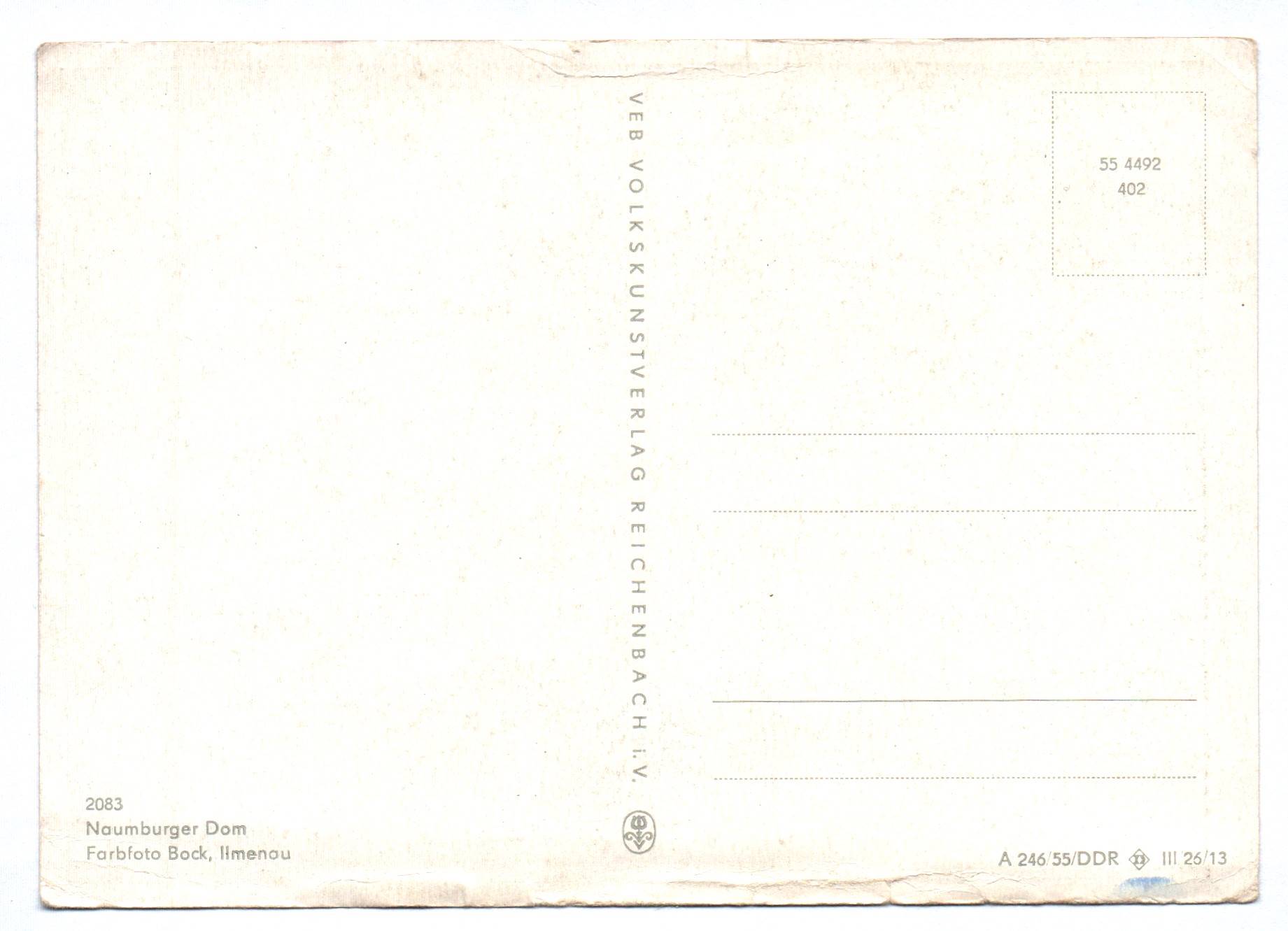Ak Naumburger Dom DDR 1955 Ak Naumburger Dom DDR 1955