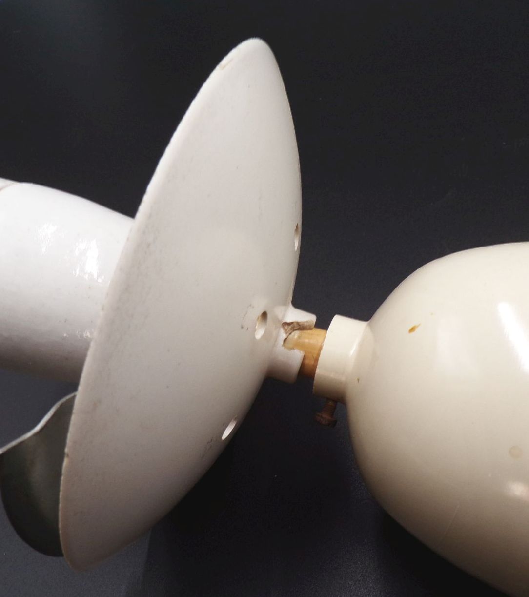 Alte Bauhaus Deckenleuchte Weiss E27 Vintage Deckenlampe